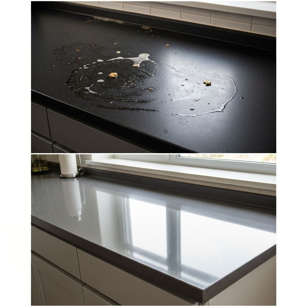 Before and after cleaning